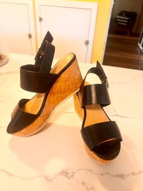 Nine West Deta Platform Wedge Sandals